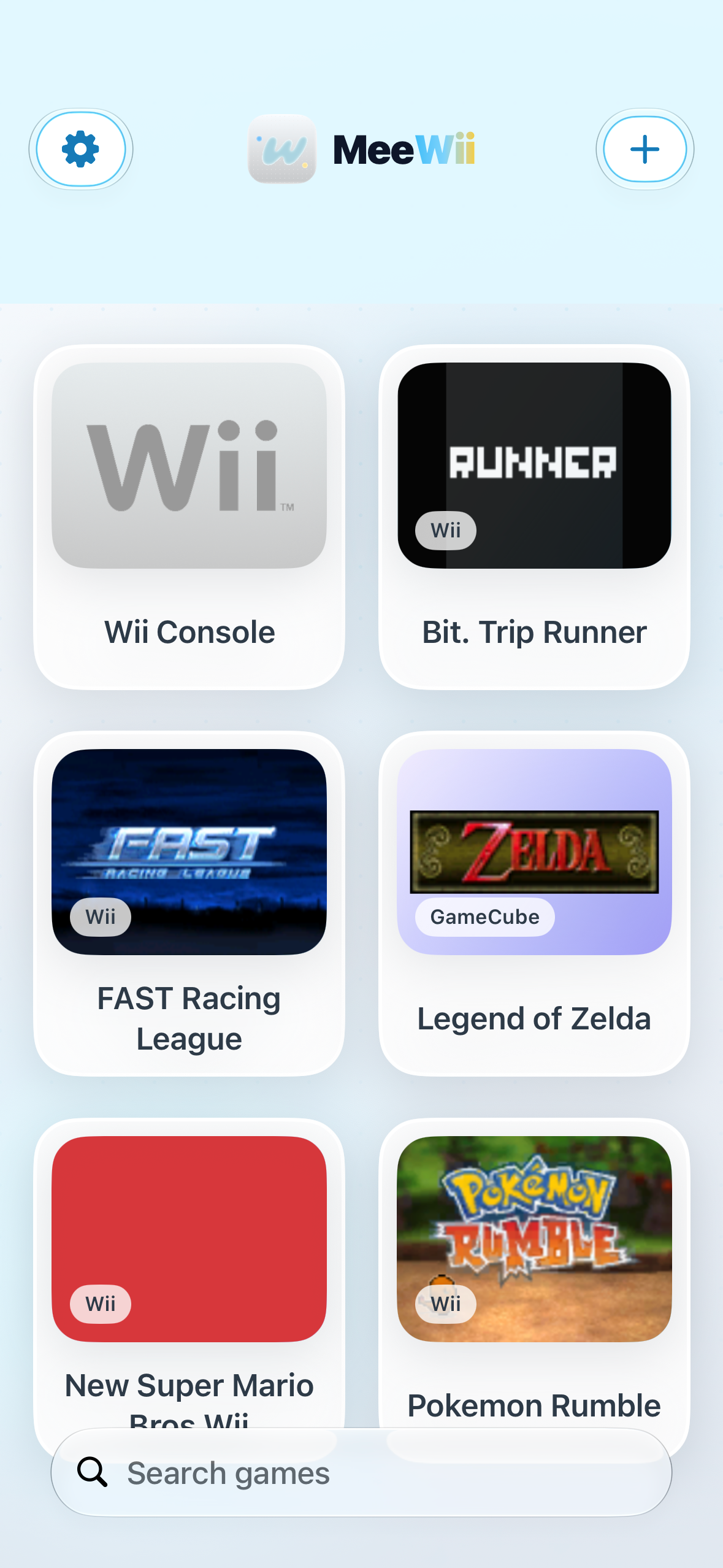 MeeWii iOS App Interface