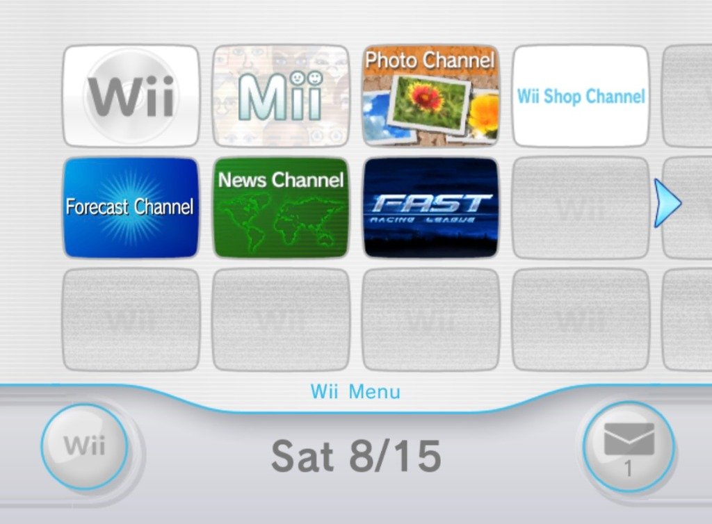 Wii System Menu Preview